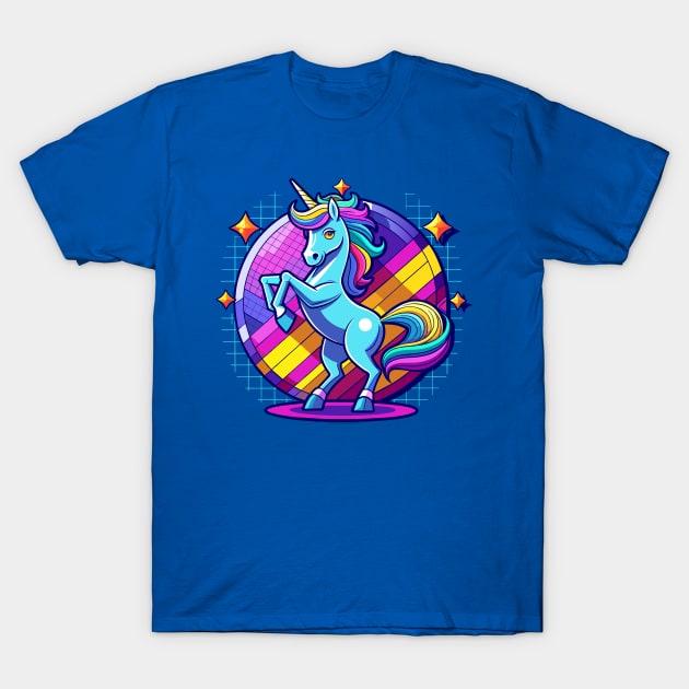 Horse Meet Disco T-Shirt by dojranliev